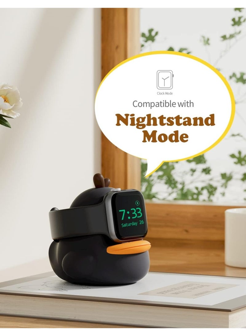 حامل شاحن متوافق مع سيريز Apple Watch بحجمات 49/46/45/44/42/41/40/38 مم و iWatch Ultra2/Ultra/ - Image 5